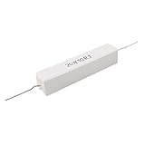 SODIAL(R)白いセメント抵抗X2　20W 10オーム 5%精度 62 x 12 x 12mm