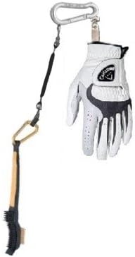Golf Glove Clip - Callaway Adidas Nike Footjoy Intech etc. & Single Leash For Any Putter, Head Cover or Accessory