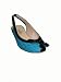 MALOLES Turquoise Bow Front Slingback Shoes