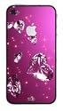 YOUNiiK Styling Skin Designfolie f&uuml;r Apple iPhone 4 (mit Logocut) - Glamour PinkPanthers Design Skin