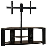 IMAGE OF 2-Shelf Corner Flat Panel TV Stand with Post and Bracket