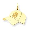 14k & Rhodium Enameled Butterfly & Flowers 21mm Oval Locket
