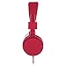 Vivitar VIV-1052-RED Foldable Dj Mixer Headphones, Red