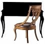 Chambord Desk Chair - French Walnut