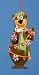 Hanna Barbera Yogi Bear With Candy Christmas Ornament