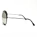 Black Super Oversized Aviator Sunglasses Unisex Fashion Big Mirror Lens