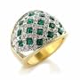 Jewelry - Emerald Swarovski Crystal Ring SZ 6