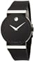 Movado Women's 606269 Sapphire Synergy Black Rubber Strap Watch