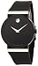 Movado Women`s 606269 Sapphire Synergy Black Rubber Strap Watch