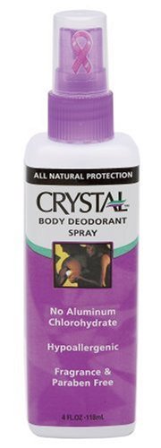 Crystal Body 30009 Spray Deodorant, 4-Ounce Spray Bottles (Pack of 6)