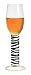 Sherry Glass, Navaja, Zebra Stripe Stem w/ Matching Napkin. Designer Color Enamel Stem Sherry Goblet