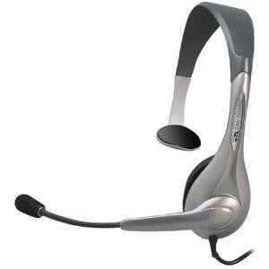 Cyber Acoustics AC-202B Silver Stereo Headset & Microphone