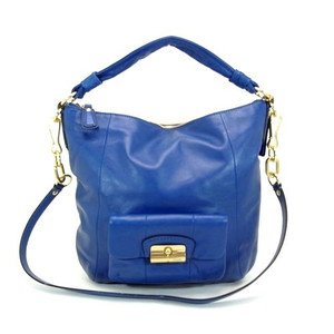 Coach Leather Kristin Shoulder Hobo Bag Purse Turquoise