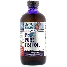Health from the Sea PFO Pure Fish Oil, Natural Juicy Orange Flavor, 8 fl oz (236 ml) by Health From The Sea