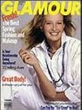 Glamour Magazine - Supermodel Estelle Lefébure (Estelle Hallyday) on Cover (March, 1989)
