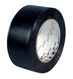 3M 3903 Vinyl Duct Tape, Black 2" Wide x 50 Yards Long, 6.3 Mil