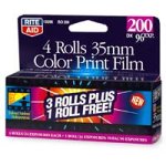 Rite Aid Color Print Film, 35mm 200 Speed, Bonus Pack – 4 rolls
