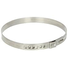 Oetiker 163 Series Stainless Steel 304 Adjustable Hose Clamp, One Ear