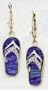 Blue & Green Flip Flop Earrings -ES1649