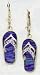Blue & Green Flip Flop Earrings -ES1649