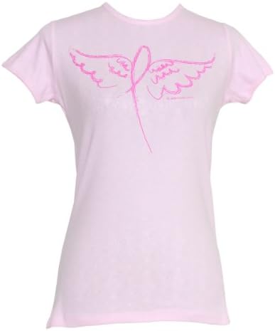 Awareness Women's Ribbon Angel Wings Breast Cancer Awareness T-Shirt