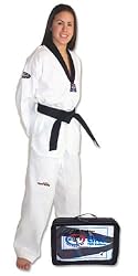 Tae Kwon Do (TKD) Uniform Elite Black Trim V-Neck