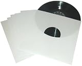 100 White Paper Inner Sleeves for 12 Vinyl Record Albums LPs #12IW (Innersleeves)