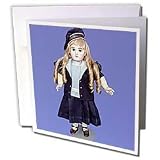 Collectible Dolls - Antique Jumeau Doll - Greeting Cards-12 Greeting Cards with envelopes