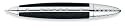 Cross Autocross Black Leather Wrapped Ball Point Pen with Chrome Appointments