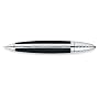 Cross Autocross Black Leather Wrapped Ball Point Pen with Chrome Appointments
