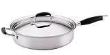 Anolon Advanced Clad 12-Inch, 5-Quart Covered Saute Pan with Helper Handle