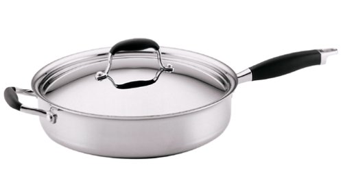 Anolon Advanced Clad 12-Inch, 5-Quart Covered Saute Pan with Helper Handle