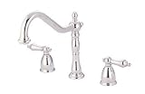 Elements of Design EB1791ALLS Heritage Widespread Kitchen Faucet, 8 - 14 Adjustable Spread, Chrome