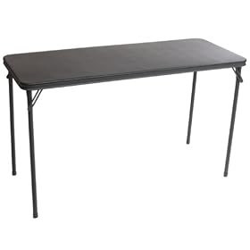 Folding Table - Black (20 x 48")