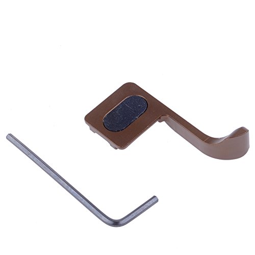 Neewer Metal Thumb Up Grip for Micro Cameras with Standard Hot Shoe such as Canon G7 G9 G10 G11 G12 G15 G1X, Canon EOS M, Nikon P7100 P7700 COOLPIX A, Leica X Vario, D-Lux6, D-LUX 5, X2, Pentax Q, Q7, Q10, K10, Fujifilm X100 X100S X-E1 X10 X-pro1, Panasonic LX7 LX5 LX3 GH3 G5 GX1 G3 GF2 GF1 GH2 G10, Olympus OM-D EM-5 PEN E-P3 E-P2 E-P1 E-PL5 E-PL3 E-PL2 E-PL1 E-PM2 E-PM1 XZ-2 XZ-1, Samsung NX