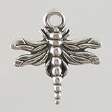  : Tiny & Cute Sterling Silver Dragonfly Charm, #2624