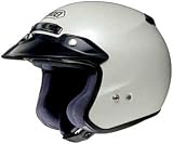 SHOEI RJ PLATINUM R SERIES CRUISER MOTORCYCLE HELMETS SILKY WHITE SIZE:LRG