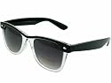 G&G Neon Tetra Wayfarer Sunglasses Clear Frame Grey Gradient