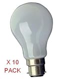 10 x 100w WATT LIGHT BULB PEARL BAYONET FITTING LAMP