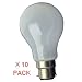 10 x 100w WATT LIGHT BULB PEARL BAYONET FITTING LAMP