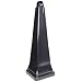 Rubbermaid Commercial FG257088 Groundskeeper Black Smoking Management Receptacle, 12.25" Square x 39.4" Height