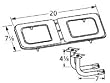 Stainless Steel Figure-8 Burner and Venturi Kit for Broil King, Charmglow and Jacuzzi Grills
