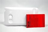 Laza Sprint HTC Evo 4G 3500mah Extended Battery + White Cover
