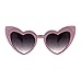 Girls Kid Size Heart Shape Lolita Valentine Love Sunglasses Light Pink Smoke