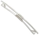 Mens Sterling Silver PL Collar Pin Bar Clip 2 1/8" Ky & Co USA Made