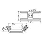 Music City Metals 10502-72902 Stainless Steel Burner Replacement for Gas Grill Models Falcon 4300 and Falcon 4400