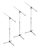 On Sale On Stage MS7701B Tripod Microphone Stand with Fixed 30