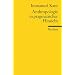 Anthropologie in pragmatischer Hinsicht