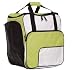 Aufw&auml;ndig gearbeitete Wintersport-Tasche mit separater Stiefel-Garage, mittels seitlicher
RV-&Ouml;ffnung perfekt zu beladen. Wasserabweisender variabler Stiefel-Innensack, h&auml;lt N&auml;sse und
Schmutz der Stiefel vom ger&auml;umigen Hauptfach getrennt! Ausreichend Stauraum f&uuml;r Helm,
Handschuhe, M&uuml;tze bzw. Bekleidung, gut erreichbar durch umlaufenden Bogen-RV.
Zus&auml;tzliche RV-Fronttasche und seitl. Steckfach, Tragegurte mit Polstergriff, verstellbare
Rucksack-Trageriemen, R&uuml;ckenpolster, somit auch ideal auf dem R&uuml;cken zu tragen.
Boden mit PE-Grip-Platte verst&auml;rkt, incl. Standf&uuml;&szlig;e. Adressfach.
Ma&szlig;e ca. 44 x 41 x 24 cm