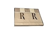 Mud Pie Initials Cosmopolitan Home Linen Towels and Soap Gift Set, Letter R